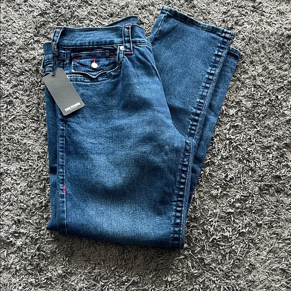 💙True Religion men’s  Light Blue Boot Cut Jeans